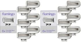9150099501 Flamingo Razor Blade Refills 5 For Women 6 Count Pack Womens Original Cartridges