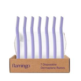 9150141901 Flamingo Dermaplane Razors 7 Single Blade Disposable For W