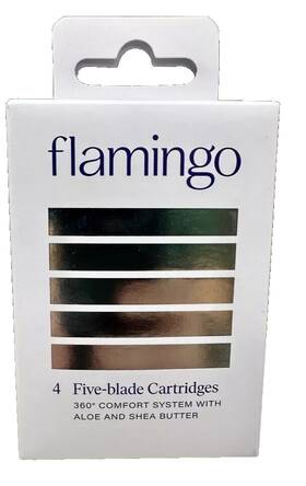 789-790 Flamingo N2/789-790 Womens Razor Blades 4x Five Blade Cartridge Refills. New Sealed