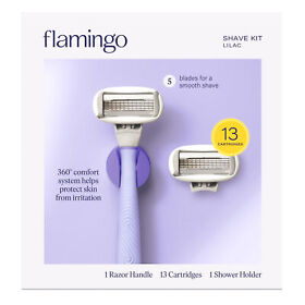 Flamingo Shave Kit Handle 13 Cartridges