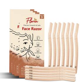 Floren Face Razor 4 Dermaplaning Tool With Precision 12 Count Pack Of 1 Off White