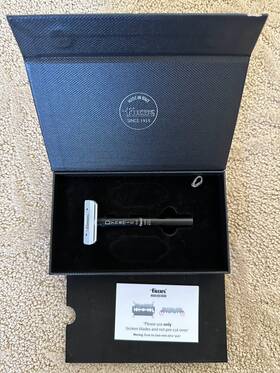 R48-6 Focus Dynamic Single Edge Safety Razor Evo Black