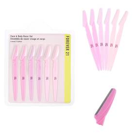 F2117278 Forever 21 6pc Eyebrow Razor Set - Pink Disposable Razors For 1 Count Pack Of 6