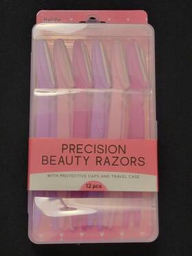 Fraiche 769898736575 12 Piece Precision Beauty Razors New Sealed