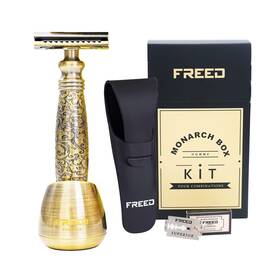 Freed 711229870904 Shaving Kit For Men - Safety Razor With Alloy Handle And 10 Japanese 6c