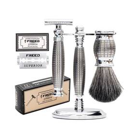 Freed 711229871055 Luxury Shaving Set For Men - Double Edge Safety Razor With Alloy Ha
