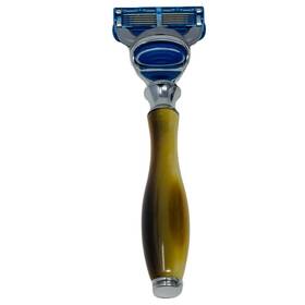 11819 G.b.s 5 Blade Razor With Classic Horn Handle Christmas Gift Stocking Stuffer