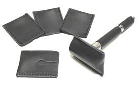 5drhs G.b.s Leather Double Edge Safety Razor Head 1 Count Pack Of 5 Black