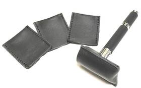 G.b.s 711583237775 Durable And Double Edge Leather Razor Head 1 Count Pack Of 3 Black