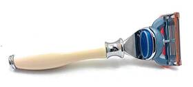 G.b.s 799975040370 Ivory 5 Blade Compatible Razor 5.5in Length Ergonomic Handle