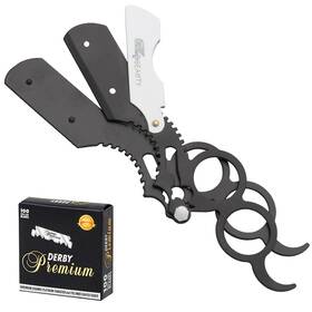 G4-razor G4 Vision Universal Replaceable Half Blade Straight Razor With White Black G4-razor G4 Vision Universal Replaceable Half Blade Straight Razor With White Black