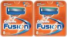 Genuine 16pcs Cartridge Fusion Shaving Blades. Razor Gillette