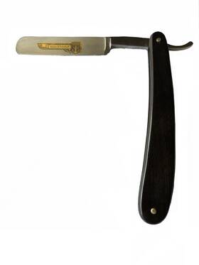 Gf550 Giesen & Forsthoff And Straight Razor - 5/8 Inch With Ebony Wood Handle