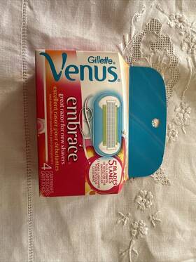 Gillette 004740009897 Original Venus Embrace Womens Razor Blade Refills 4 Cartridges New