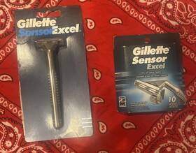 Gillette 014260241841 Vintage Sensor Excel Metal Handle London Uk 1990s 10 Modern Carts