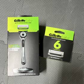 Gillette 016000678591 Labs Razor Exfoliating Bar Metal Handle Magnetic Stand 8 Cartridges