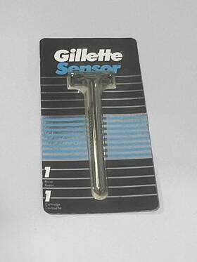 04006451 Gillette Sensor Excel Metal Razor Handle Blade Shaver Made Usa 1993 1 New