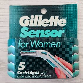 Gillette 047400104952 Sensor For Women Razor Blade Cartridges 5 Pack Refill With Aloe