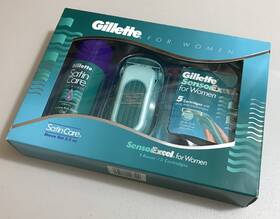 Gillette 047400108509 Sensor Excel For Women 1 Razor With 5 Cartridges New Sealed Box