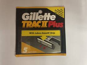 Gillette 047400112704 Trac Ii Plus 5 Refill Shaver Razor Blades Cartridges Nos