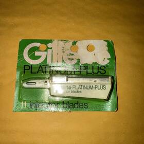 Gillette 047400114258 Platinum Plus Injector Blades Quantity 11 New Old Stock
