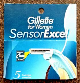 Gillette 047400115309 Nib Sensor Excel For Women 5 Razor Cartridges Refill Comfort Blades