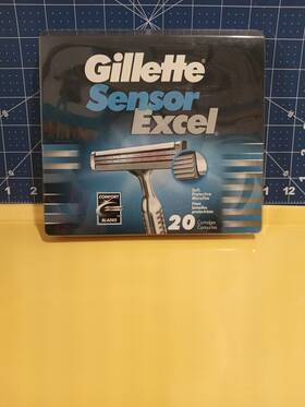 Gillette 047400115521 Sensor Excel Comfort Blades-pack Of 20 Blade Cartridges -sealed/miop