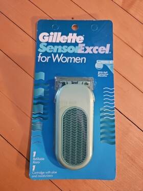 Gillette 047400116443 Vintage 1996 Razor Sensor Excel For Women New Sealed