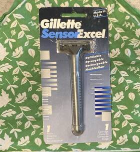 Gillette 047400125261 Vintage Nos Sensor Excel Metal Handle South America Distribution