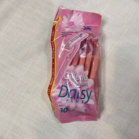 Gillette 047400126534 Vintage Daisy Plus Disposable Razors Lot Of 10 Count 1995