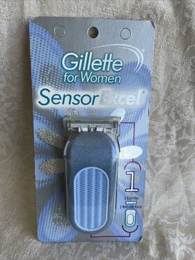 Gillette 047400128330 For Women Sensor Excel Glitter Icy Cool Silver Edition Vintage 1999