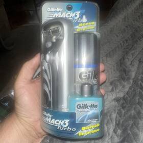 Gillette 047400166349 New Sealed 2001 Mach 3 Turbo Razor After Shave Gel Nos Old Stock
