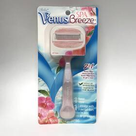 Gillette 047400300422 Venus Spa Breeze 3 Blade Razor 1 Shave Gel Bars Cartridge White Tea