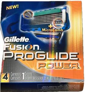 Gillette 047400318861 Fusion Proglide Power Mens Razor Blade Refills 4 Count 5 Nos