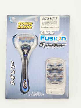 Gillette 047400319813 Fusion Mvp 1 Razor 4 Cartridges Disposable Shaving Razors Set