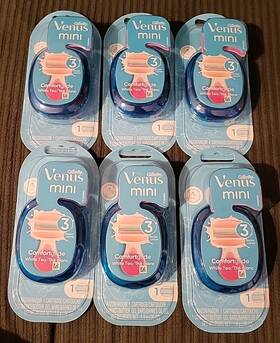 Gillette 047400601147 6 Venus Mini Comfort Glide White Tea 3 Blades