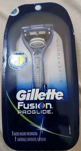 Gillette 047400648234 Fusion Proglide Razor Silvertouch And 1 Cartridge
