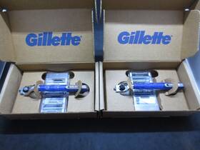 Gillette 047400664906 3 Mens Razor - Aqua-grip Lot Of 10 Handles With 40 Cartridges New