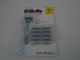 Gillette 047400666344 Skinguard For Sensitive Skin 1 Razor 9 Cartridges New In Package