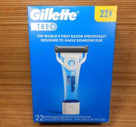 Gillette 047400667389 Treo Disposable Razors With Shave Gel 22 Count Sealed- Free Shipping