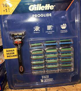 Gillette 047400669451 Proglide 1 Razor 16 Cartridges Refill Pack New But Open Box