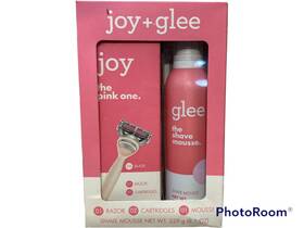 Gillette 047400671065 Joy The Pink Shave Set Includes 1 Razor Handle 2 Cartridges Mousse