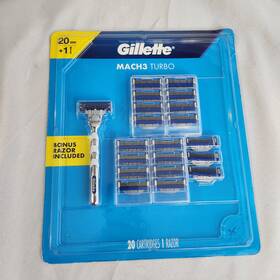 Mach3 Gillette 047400671485 Turbo 20 Cartridge Pack Razor - Brand New Sealed
