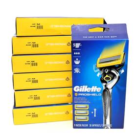 Gillette 047400672338 Proshield Razor Handle 3 Blade Refills 7 Boxes Total Handles And 21