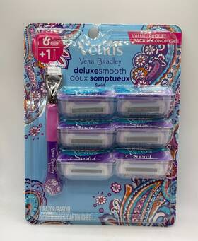 Gillette 047400677975 Venus Vera Bradley Deluxesmooth Swirl 1 Razor Handle 6 Cartridges