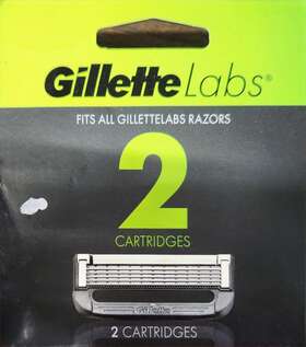 Gillette 047400679450 3- Labs Replacement Cartridges 2-pack
