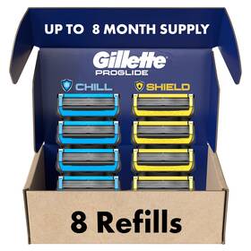 Gillette 047400681118 Mens Razor Blade Refills 4 Proglide Chill 2 Count Pack Of 1