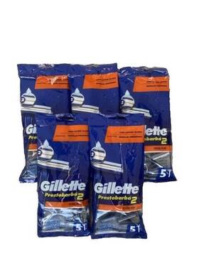 Gillette 047400692350 Prestobarba 2 Five Packs With 5 Disposable Razors In Each