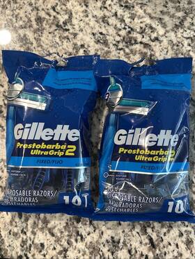 Gillette 047400692367 2 Prestobarba Ultra Grip Sealed 10 Count