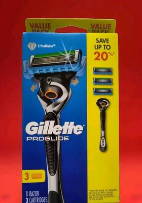 Gillette 047400692657 Proglide Blades 1 Razor 3 Cartridges 5 Trimmer Lubrication Strip